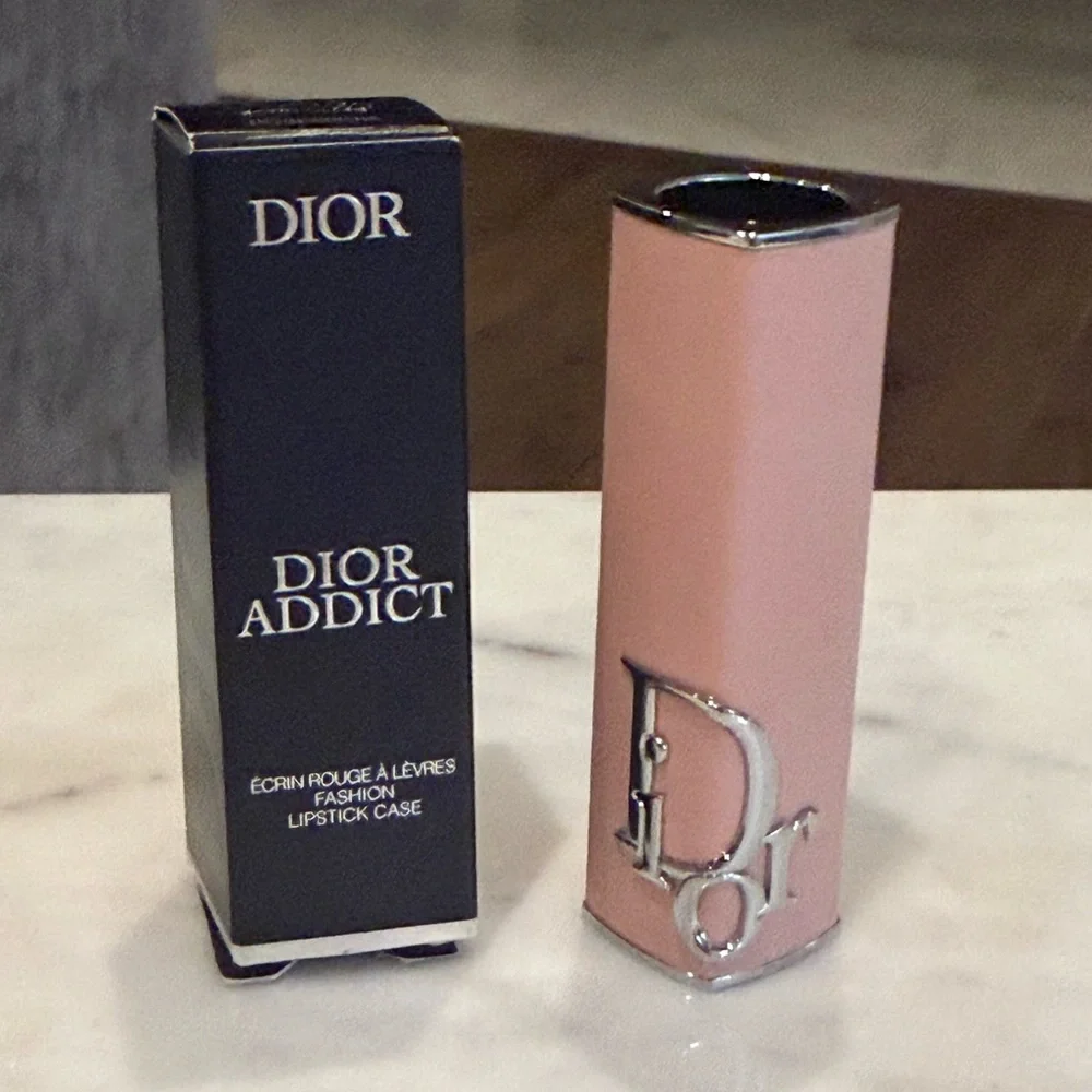 Dior Lipstick Case- NIB in Pink Blush with Silver Logo